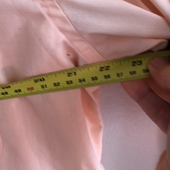 Men’s pastel  Orange Size L button up Shirt - Picture 5 of 8